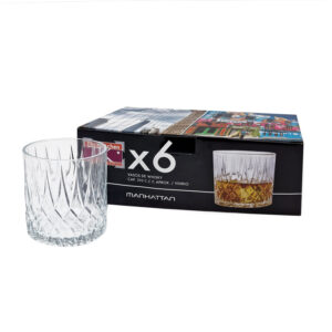 SET X6 VASO WHISKY 310 ML MANHATTAN