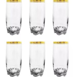 PACK DE VASOS X6 ATLANTIC ORO 370 CC